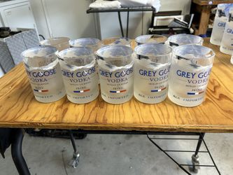 10 Handmade Grey Goose Tumblers/glasses