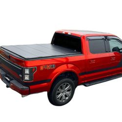 Hard Quad Fold Truck Bed Tonneau Cover Compatible with 2020-2023 Chevy Silverado/GMC Sierra HD 2(contact info removed) 6.9ft Bed