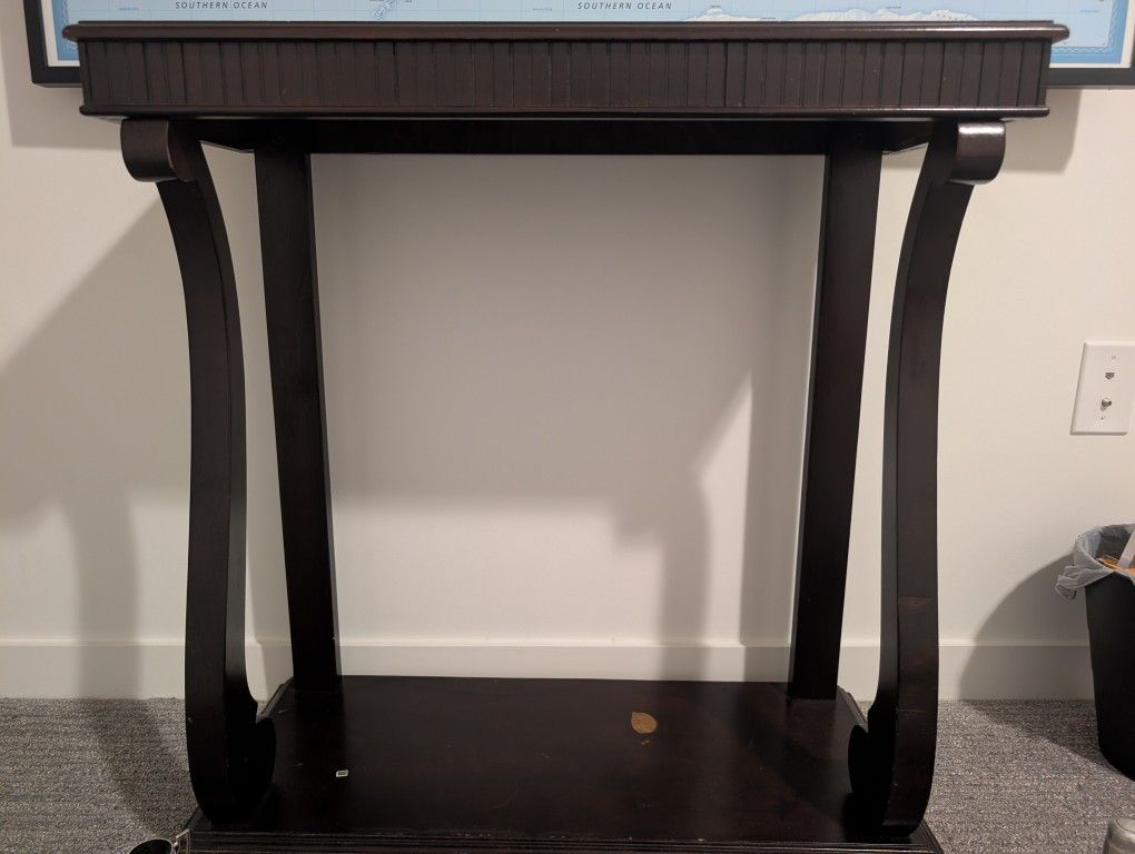 Elegant Dark Wood Console Table