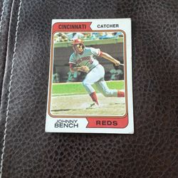 Johnny Bench 1974 Topps Baseball Card