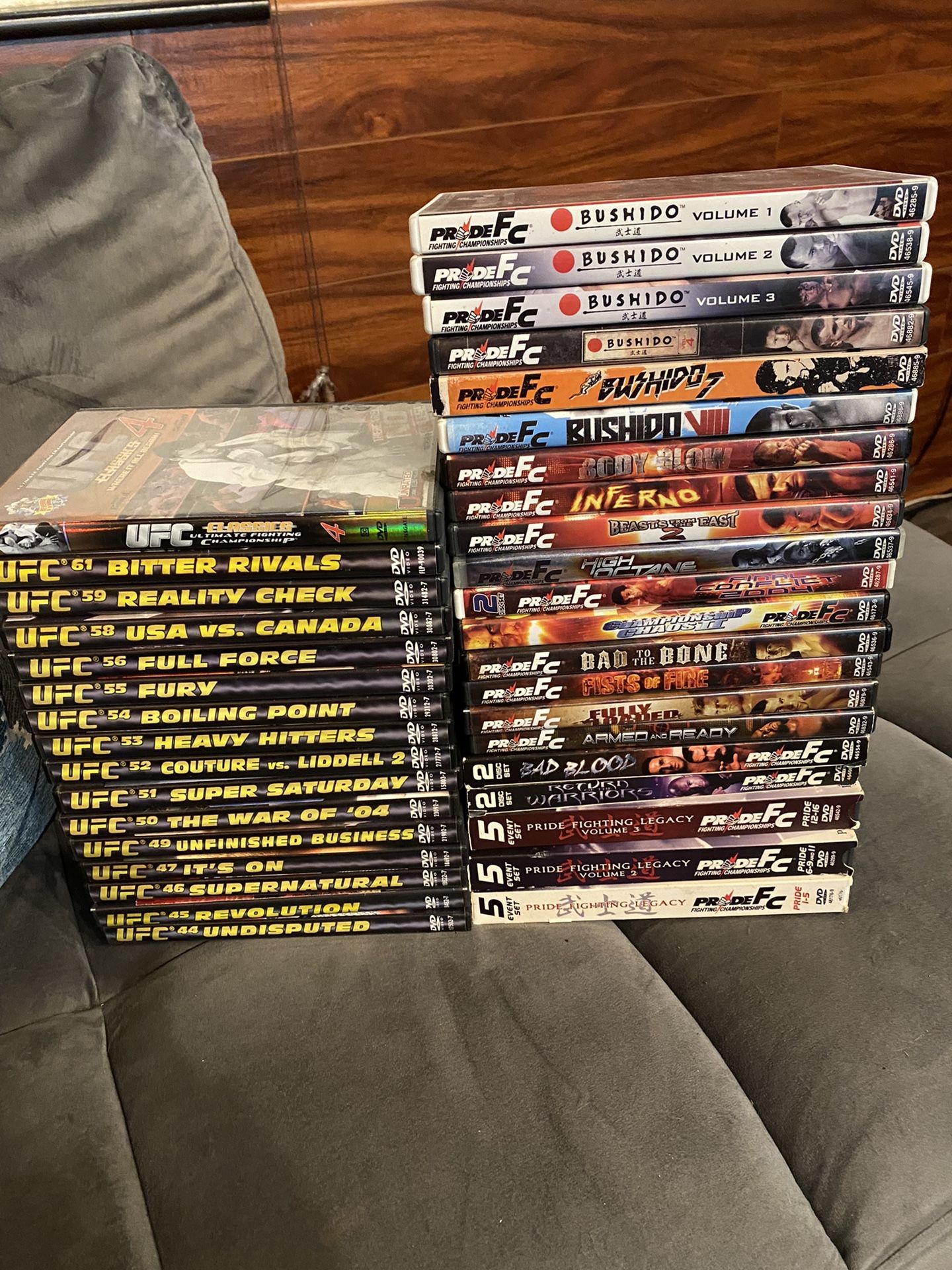 🔥 Pride Fighting And UFC DVD Collection🔥 First 15 Pride Events!! All time Great fighters!!