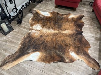 Brown Brindle Natural Cowhide