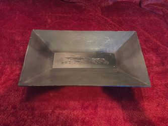 Wooden candle tray - black