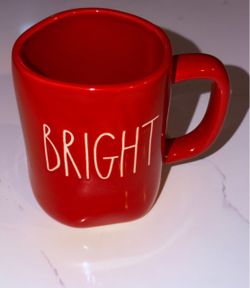 Rae Dunn Red BRIGHT Ceramic Mug