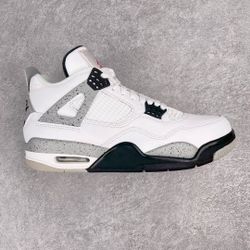 Air Jordan 4 White Cement Sneaker