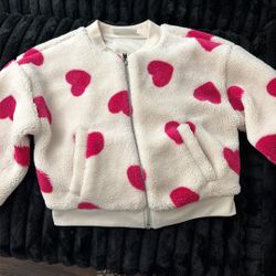 S Pink Hearts Jacket 