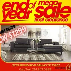 Nice Comfy Sectional With Huge Chaise ( Ask For Jose)