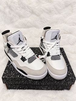 New Air Jordan 4 Retro Cement White