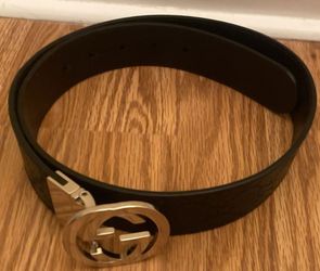 Gucci Belt Black/Silver Color