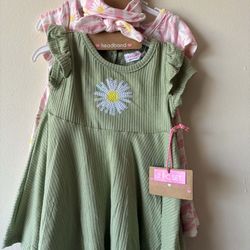 Newborn Dresses 2 Pz 