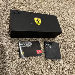 Ray-Ban × Scuderia Ferrari Sunglasses Box & Accessories Set (Authentic)