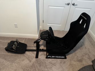 Playseat Racing Sim Cockpit with Wheel and Pedals