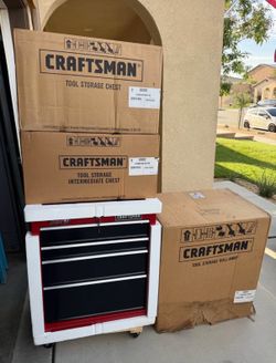 Craftsman toolboxes set in the boxes