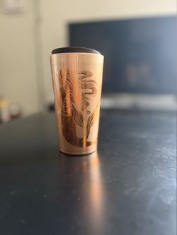 🔥 Starbucks Pike Place Ceramic Tumbler NEW - Rose Gold Mermaid Siren 🔥