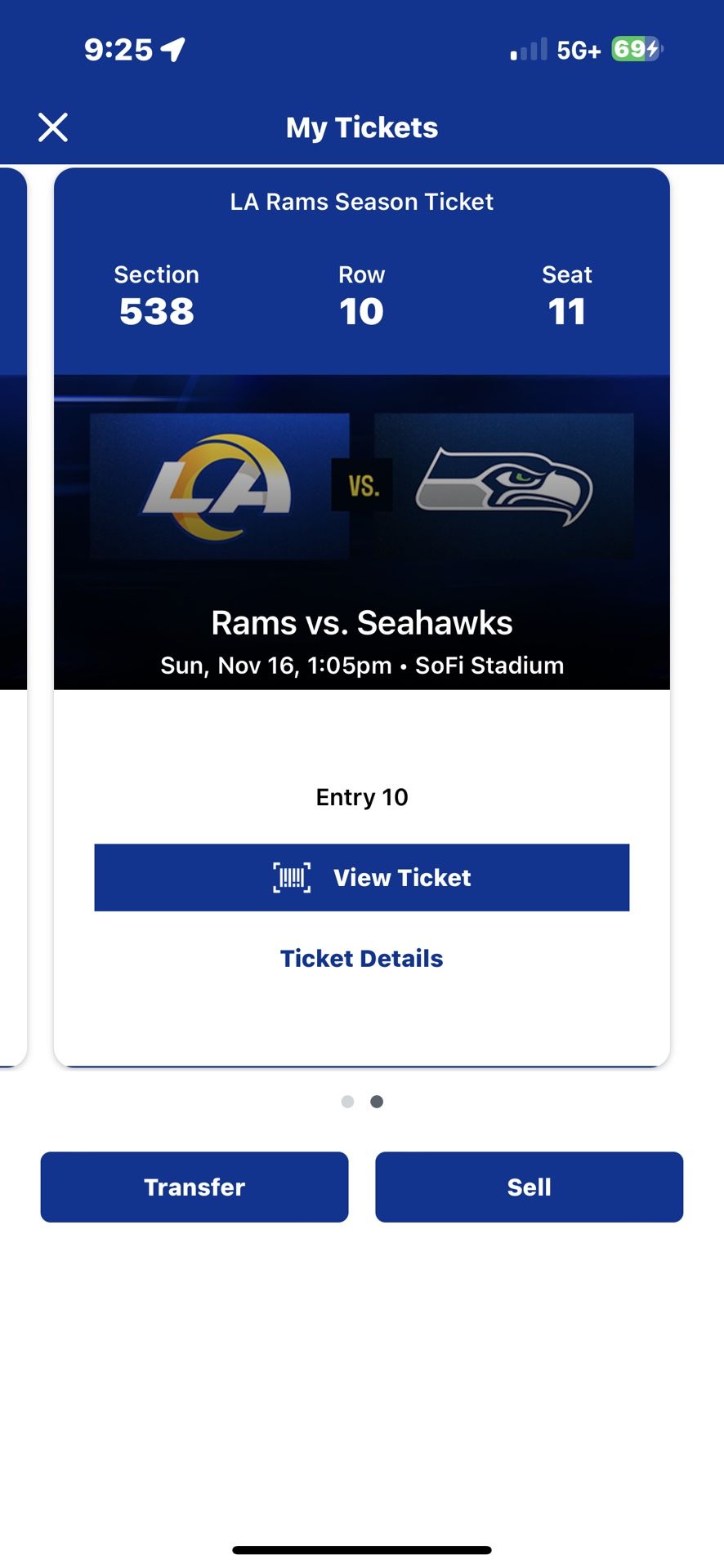 LA Rams VS Seahawks