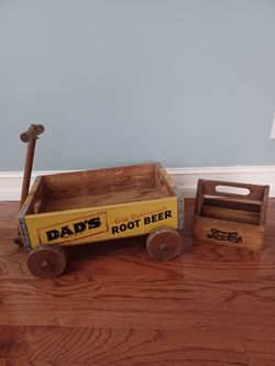 Vintage wooden beverage crates
