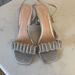 Jewel Badgley Mischka Rita Bejeweled Strap Block Heel