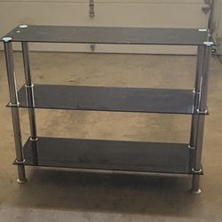 Dark Glass 3-tier Table 