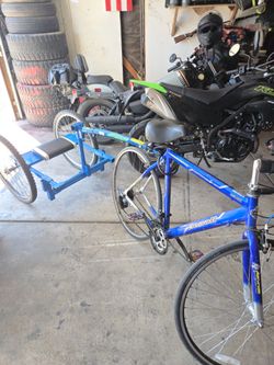 Bike trailer can pull a passenger or what ever you need