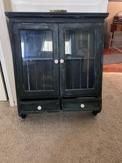 Rustic display cabinet
