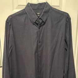Dark Blue Collared Shirt