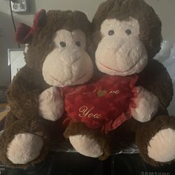 Two Monkeys Valentine 