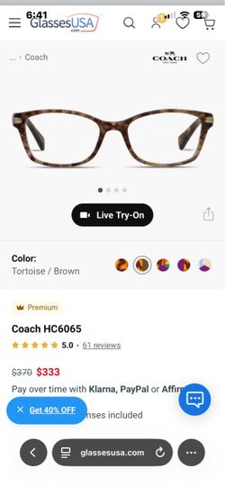 Coach Prescription Glasses