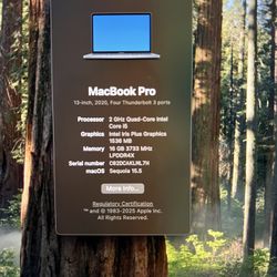 MacBook Pro 13in 2020