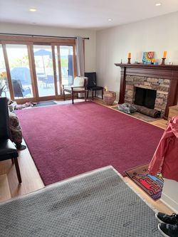Large Burgundy Area Rug