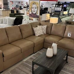 L Shaped Modular Leather Sectional Couch 🌟Extra Discount Code RSG 
🔥🔥 Mention OfferUp for this Special Price!!