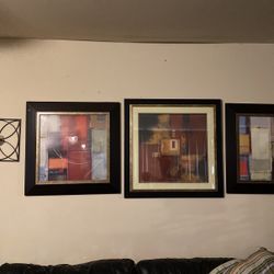 3 Picture Frames $80 