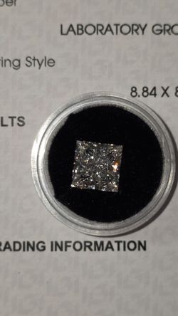 4CT Princess Cut Lab Diamond
