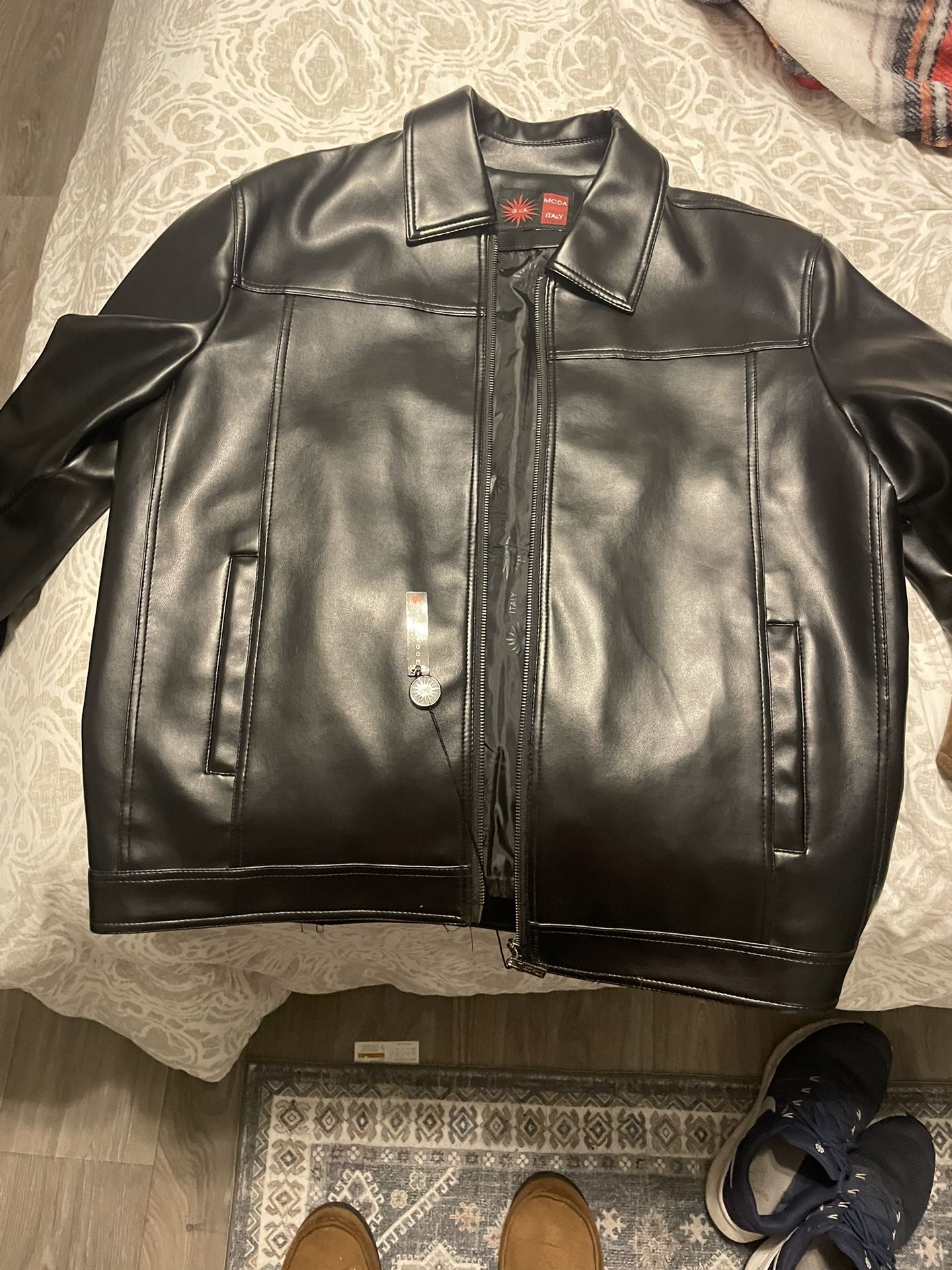moda italy leather jacket