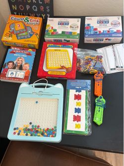 Kids learning toys and books