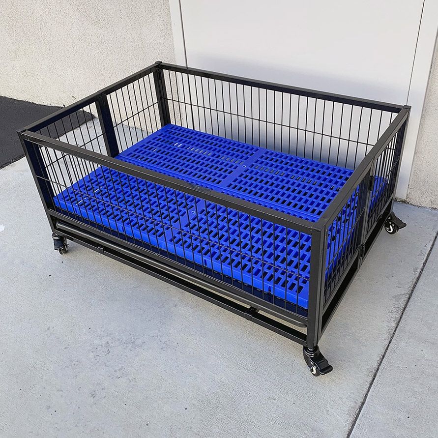New) $95 Dog Whelping Pen 37” Cage Kennel with Plastic Tray