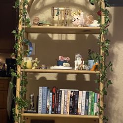 Boho Wooden Book Shelf 