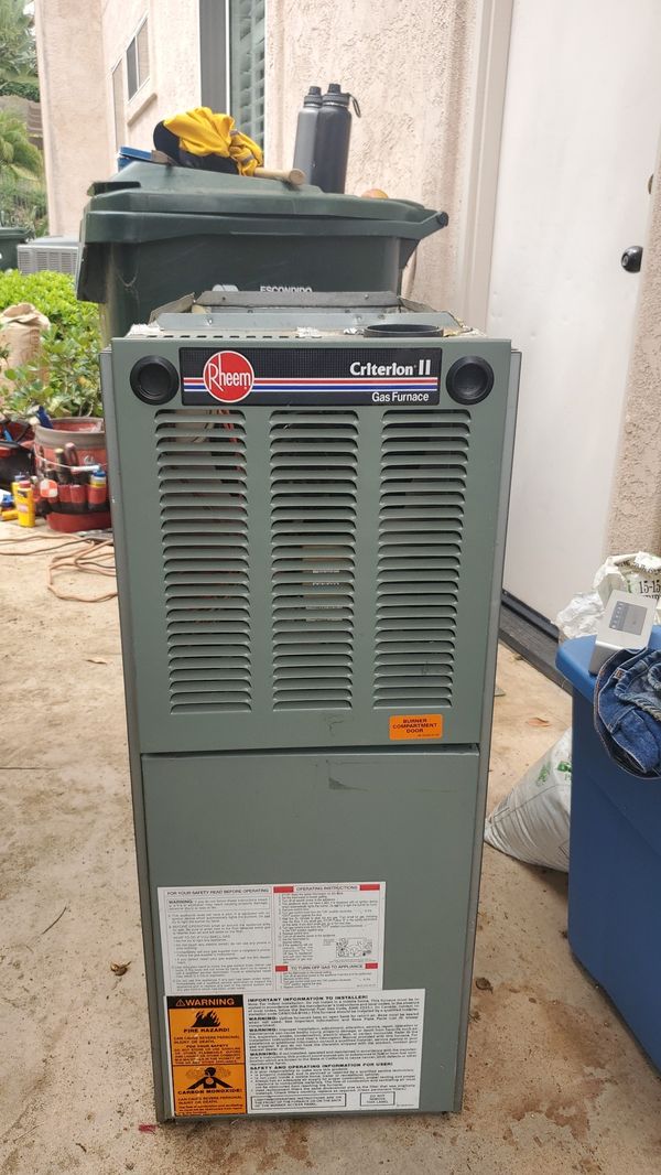 Rheem Criterion 2 gas furnace for Sale in Escondido, CA OfferUp