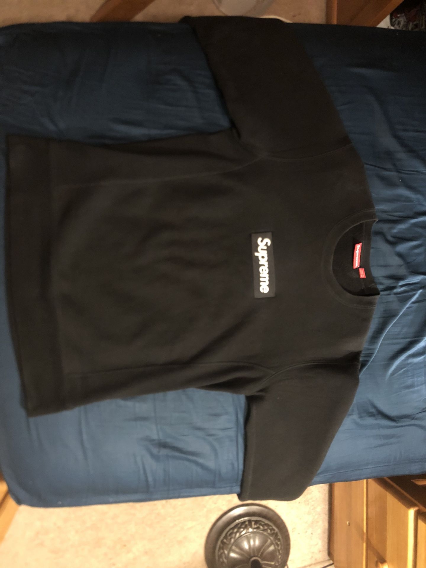 SUPREME BOX LOGO CREWNECK BLACK