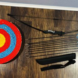 Bow and Arrows With Target 