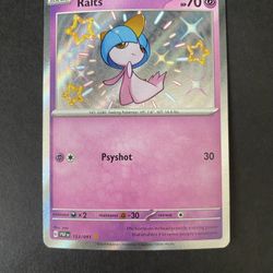Ralts 153/091 Sv: Paldean Fates Holo Pokemon TCG Card Baby Shiny Rare