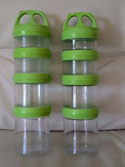 Stackable snack containers