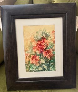 Framed Watercolor Painting