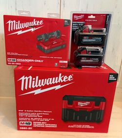 NEW! Milwaukee Vacuum + Charger + 2 Batteries