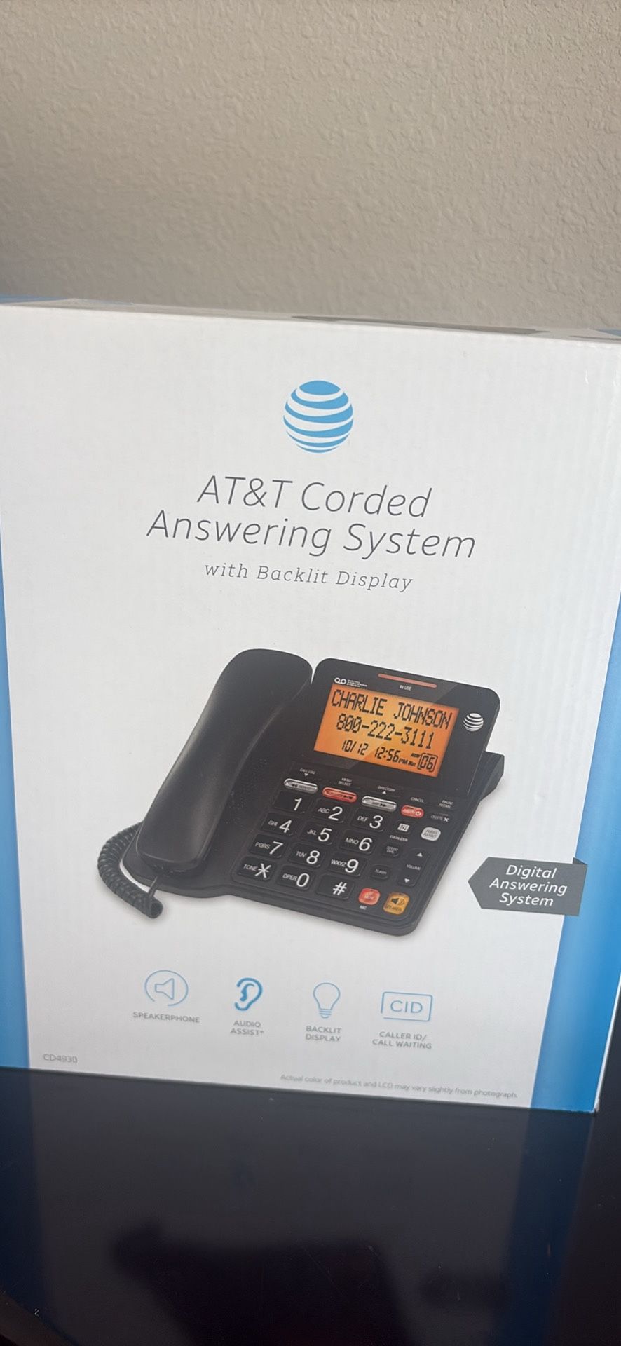 Corded phone with answering Machine