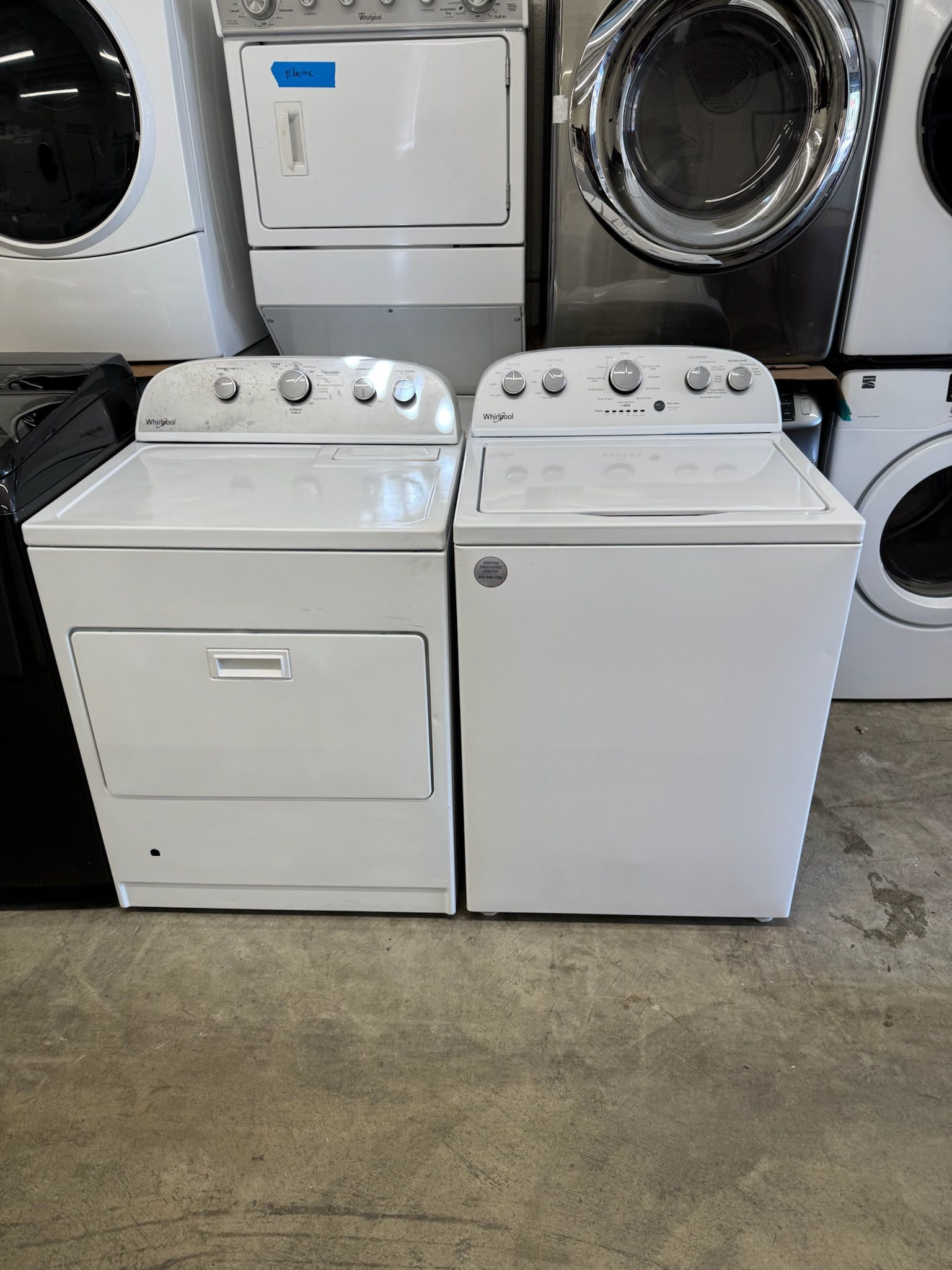 Used Whirlpool Washer And Gas Dryer With Warranty Big Capacity Agitator