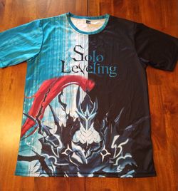 Solo Leveling Shirt for Men Women Unisex Casual Costume Anime T-Shirt Igris Sung Jinwoo Shirt Large New
