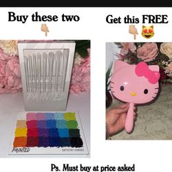 New Painted Bundle: Eyeshadow & Brushes (authentic) 