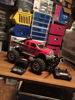 Red/silver r/c truck
