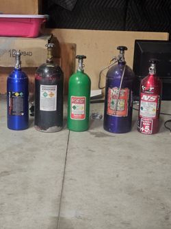 5 nos bottles various sizes and brands