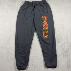Vintage USC  Athletic Sweatpants Joggers Gray Mens Size Small #2235